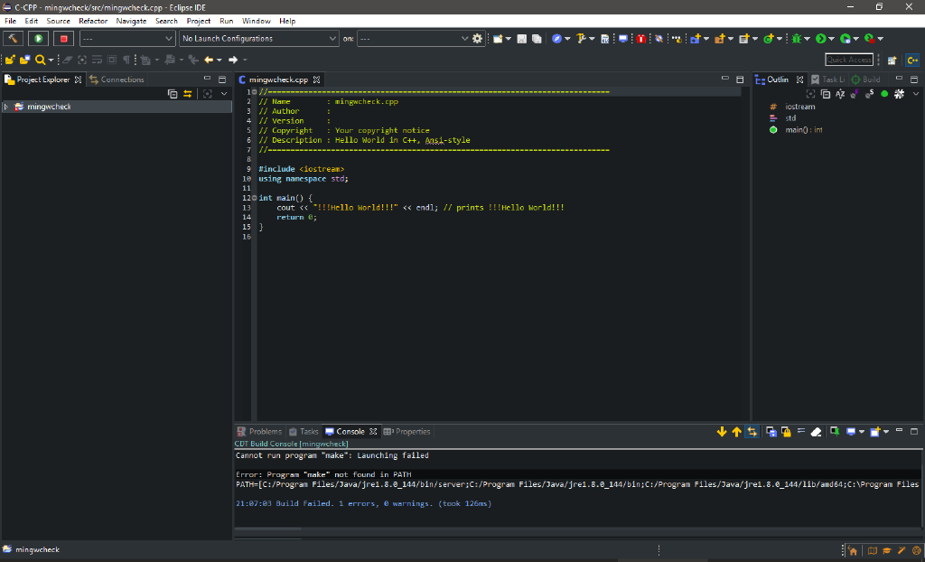 Ошибка сборки